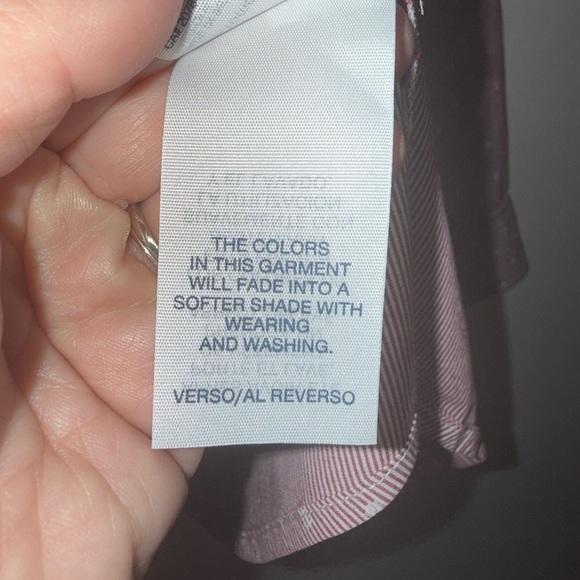 Tommy Hilfiger Stretch Size XS Pink Polka Dot Long Sleeve Fitted Dress Shirt - Picture 6 of 12